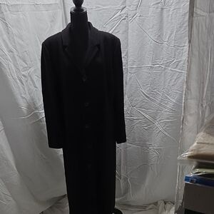 L.L. Bean Classic Black Trench Coat